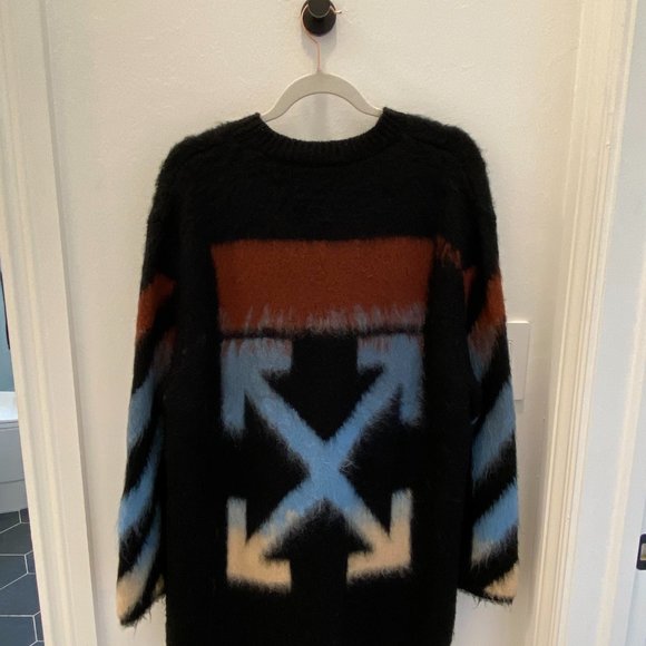 Off-White mohair and wool-blend signature sweater - Picture 4 of 9